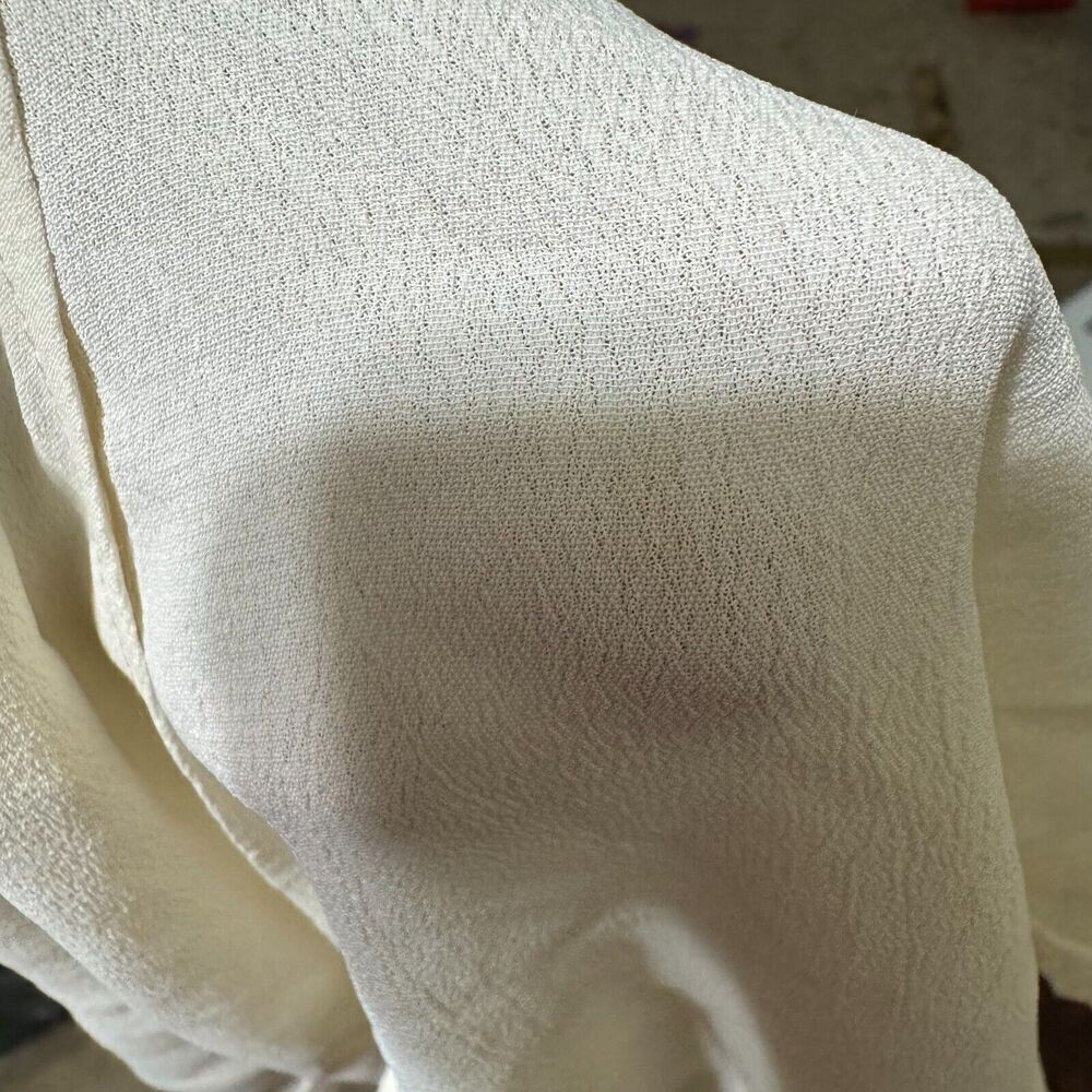 Anthropologie Maeve Lace Floral Embroidered Sheer Flowy Blouse Ivory Sz 14 Boho - Picture 11 of 12